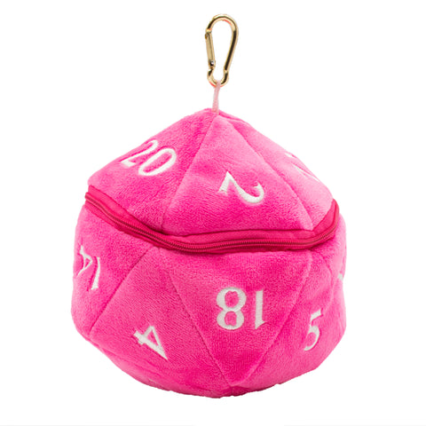 Ultra PRO: Dice Bag - Plush D20 (Hot Pink)