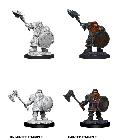 Wizkids Nolzur's Marvelous Miniatures: Dwarf Fighter