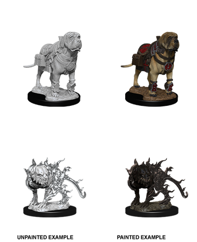 Wizkids: Nolzur's Marvelous Miniatures: Mastiff & Shadow Mastiff