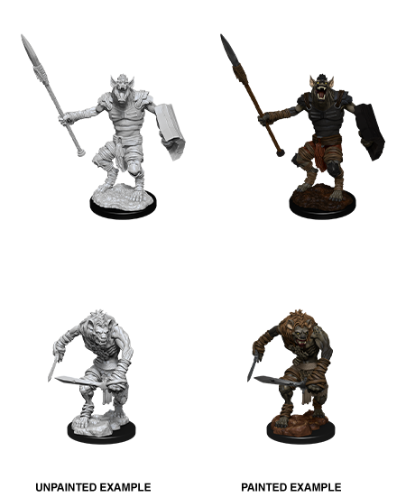 Wizkids: Nolzur's Marvelous Miniatures: Gnoll & Gnoll Flesh Gnawer