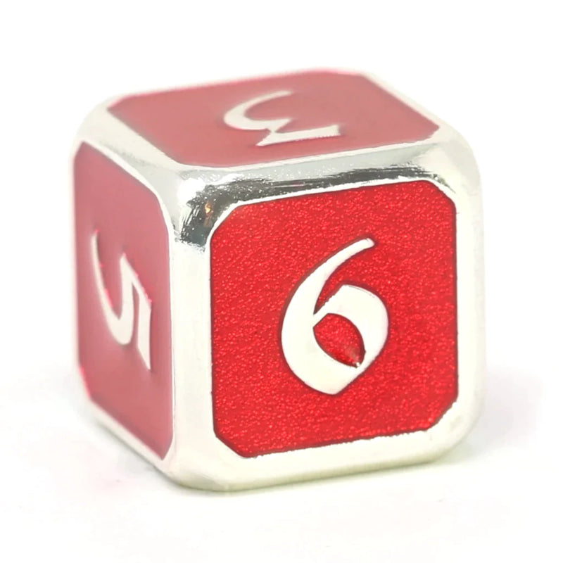 Die Hard Dice Single d6: Platinum Ruby