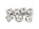 Chessex Opaque: Dark Grey/Black 7 Dice Set