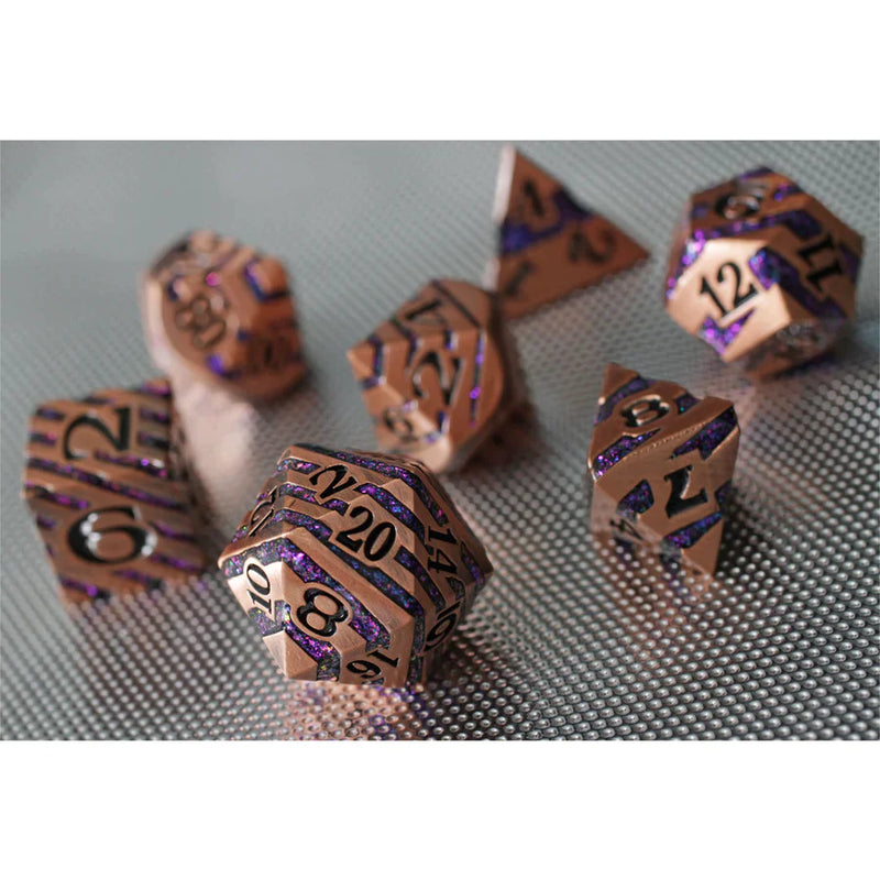 Forged Gaming Alchemist Joy 7 Piece Metal Dice Set
