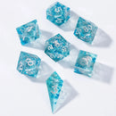 Hymgho Captured Magic Liquid Core Hand Sanded Sharp Edge Resin - Aqua