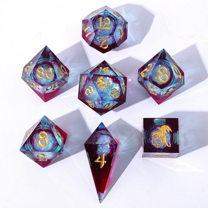 Hymgho Captured Magic Liquid Core Hand Sanded Sharp Edge Resin - Elemental Mana