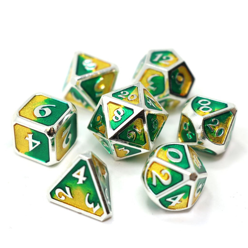 Die Hard Dice 7 Die Metal Dice Set: Spellbinder Basilisk