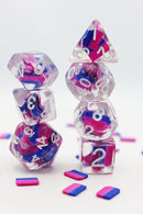 Foam Brain Games Bisexual Flag RPG Dice Set