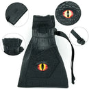 Foam Brain Games Black Leatherette Fire Demon Eye Dice Bag