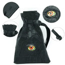 Foam Brain Games Black Leatherette Reptilian Eye Dice Bag