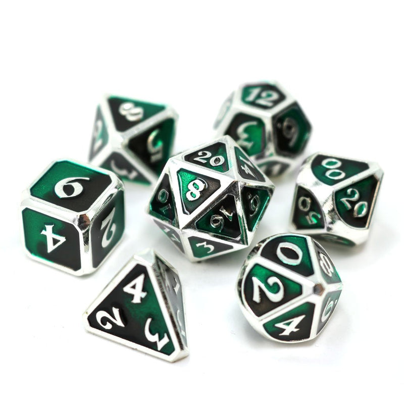 Die Hard Dice 7 Die Metal Dice Set: Dark Arts Blight