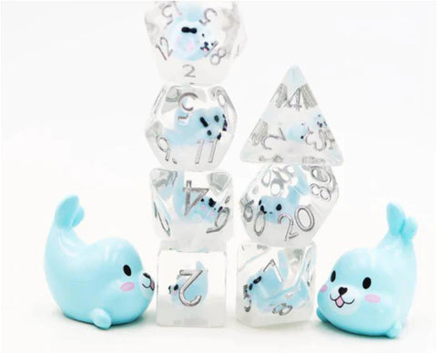 Foam Brain Games RPG Dice Set: Blue Seal