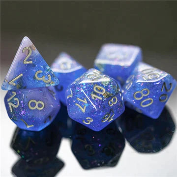 Foam Brain Games Blue & Pink Seabed Treasure RPG Dice Set
