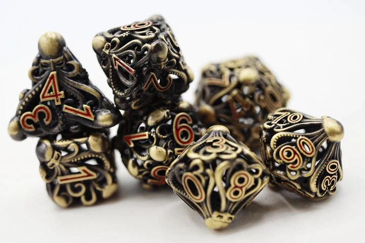 Foam Brain Games Hollow Mind Eater: Bronze RPG Metal Dice Set