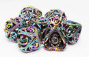 Foam Brain Games Burnt Opal Jeweled Hollow Hearts RPG Metal Dice Set