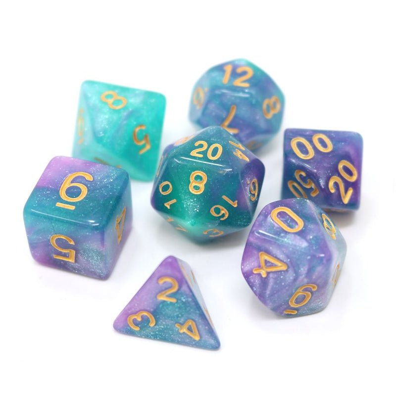Die Hard Dice 7 Die RPG Dice Set: Byzantium