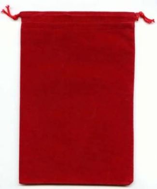 Chessex Dice Bag: Large Red Dice Bag