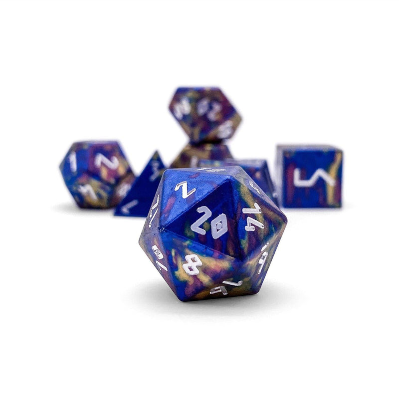 Norse Foundry 7 Die Aluminum Wonderous Dice Set: Color Spray