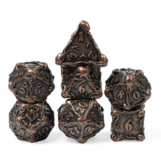 Foam Brain Games Kraken Jewels: Copper RPG Metal Dice Set