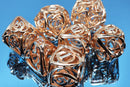 Foam Brain Games Copper Hollow Hearts RPG Metal Dice Set