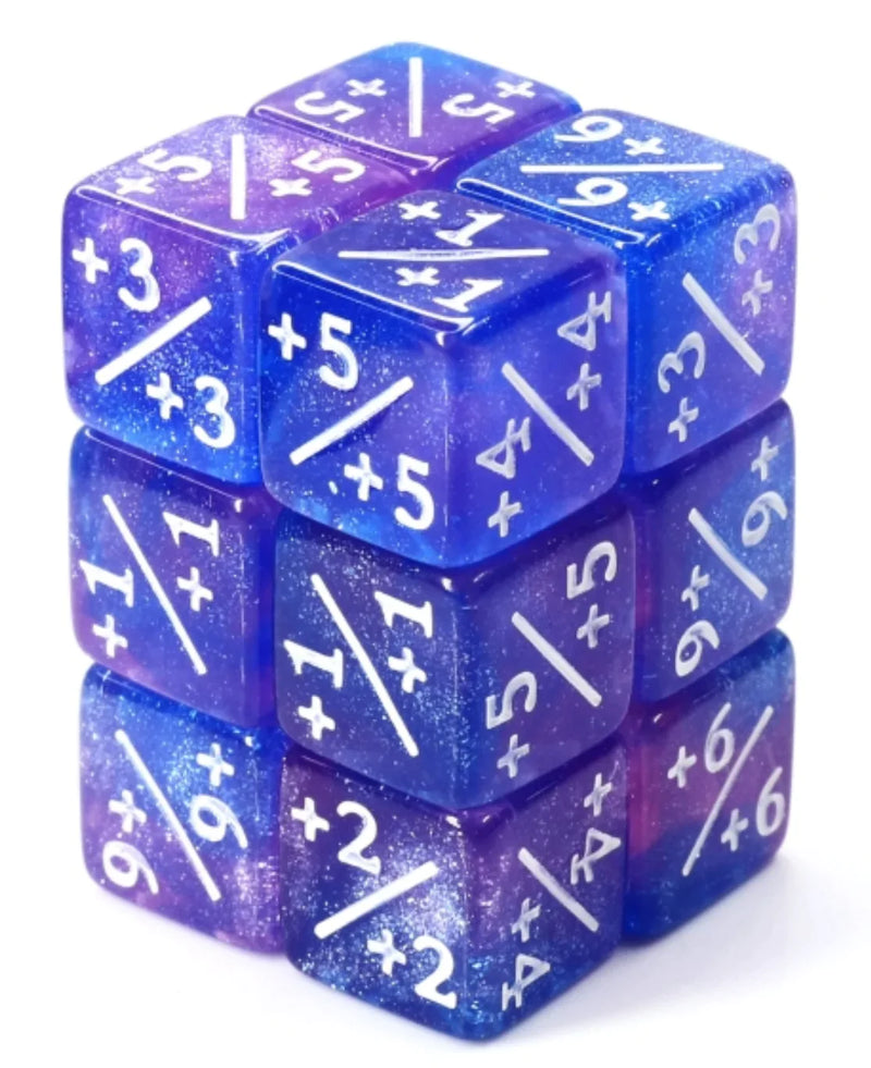 Foam Brain Games +1/+1 Counters - Blue and Purple Glitter