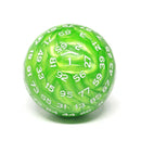 Foam Brain Games 100 Sided Die - Green Pearl (D100)
