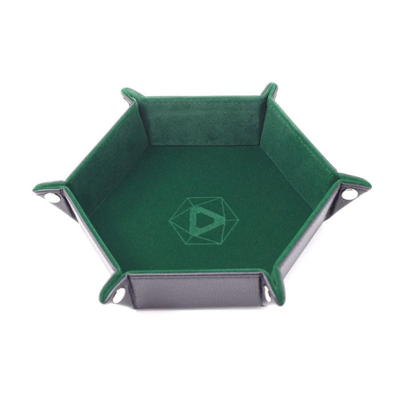 Die Hard Dice Table Armor Folding Hex Tray: Green Velvet