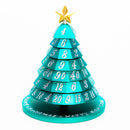 Hymgho Aluminum Christmas Tree 7 Dice Set- Forest Cyan