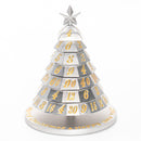 Hymgho Aluminum Christmas Tree 7 Dice Set- Silver Snow