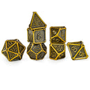 Hymgho Ancient Gold Bone Collector Solid Metal Dice Set