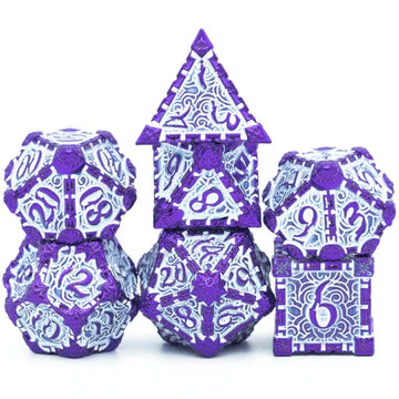 Foam Brain Games Dagger of Venom: Purple PRG Metal Dice Set