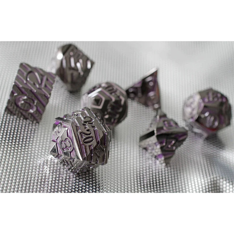 Forged Gaming Dark Cortex 7 Piece Metal Dice Set