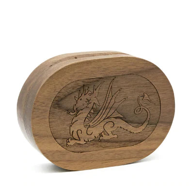 Foam Brain Walnut Wood Dice Box