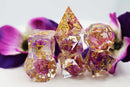 Foam Brain Games Sharp Edge Purple Lotus RPG Dice Set