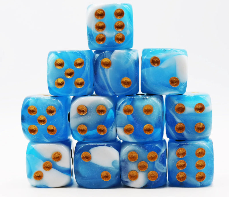 Foam Brain Games 12 Piece Pip D6's - Cirrus Glitter