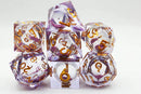 Foam Brain Games Sharp Edge Liquid Core RPG Dice Set: Purple