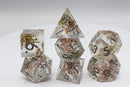 Foam Brain Games Sharp Edge Winter Meadow Resin RPG Dice Set