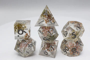 Foam Brain Games Sharp Edge Winter Meadow Resin RPG Dice Set