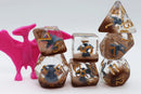 Foam Brain Games RPG Dice Set: Blue Pterodactyl