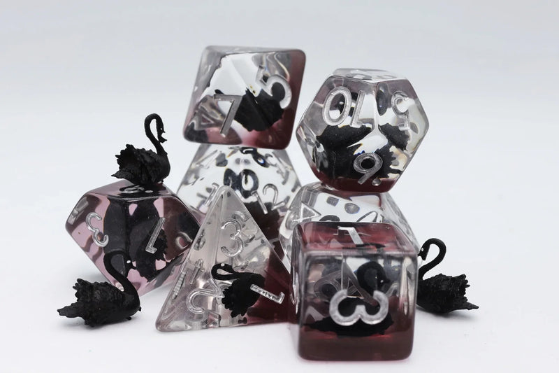 Foam Brain Games RPG Dice Set: Black Swan