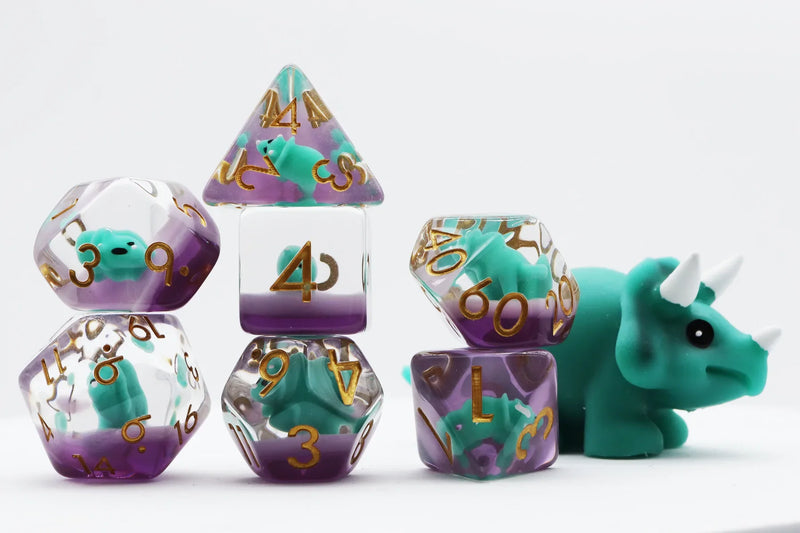 Foam Brain Games RPG Set: Green Triceratops