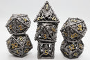 Foam Brain Games Grim Scythe: Grey RPG Metal Dice Set