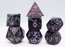 Foam Brain Games RPG Metal Dice Set - Purple Lightning