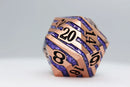 Foam Brain Games 35MM Metal D20 - Copper with Purple Mica