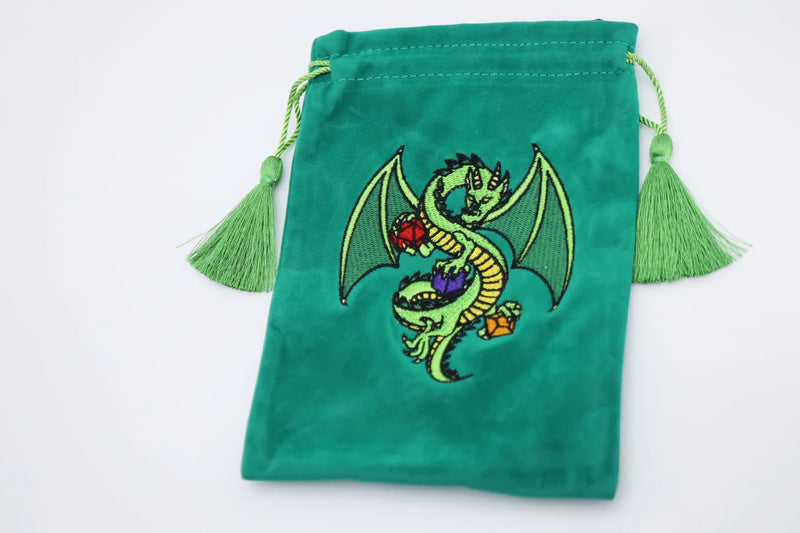 Foam Brain Games Dice Bag: Green Dragon