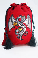 Foam Brain Games Dice Bag: Black Dragon