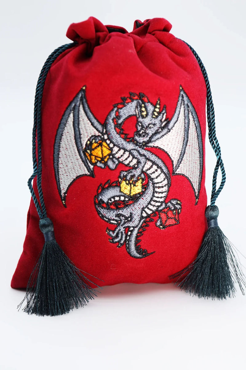 Foam Brain Games Dice Bag: Black Dragon