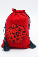 Foam Brain Games Dice Bag: Red D20