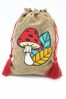 Foam Brain Games Dice Bag: Mushroom & Leaf