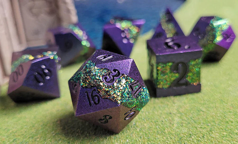 Forged Gaming Brilliant Expanse 7 Piece Metal Dice Set