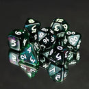 Die Hard Dice 7pc RPG Set - Elessia Moonstone Farallon with White